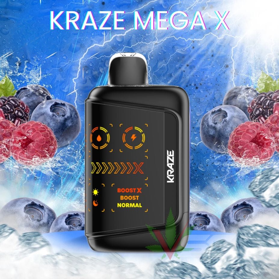 Kraze Mega X 48K - Quad Berry Ice Winkler Vape SuperStore and Bong Shop Manitoba Canada