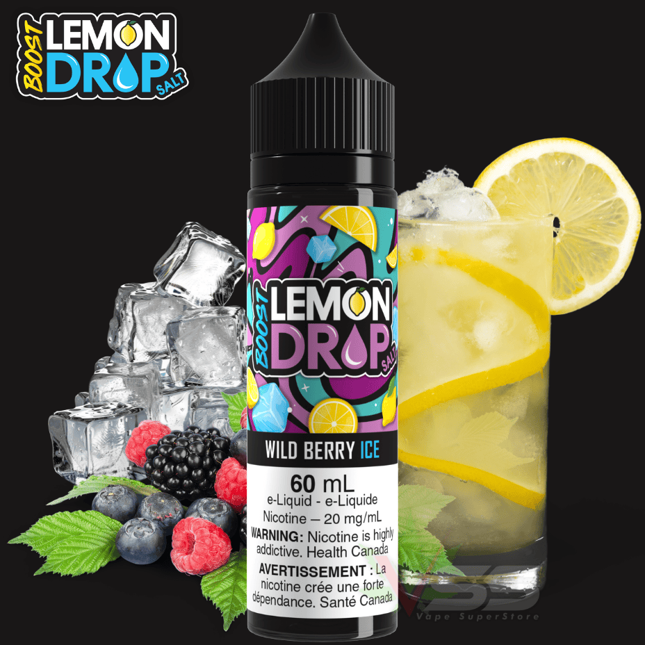 Lemon Drop Boost 60ml Salt-Wild Berry Ice Winkler Vape SuperStore and Bong Shop Manitoba Canada