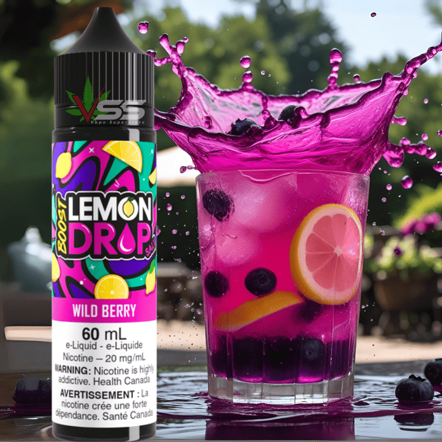 Lemon Drop Boost Salt 60ml-Wildberry Winkler Vape SuperStore and Bong Shop Manitoba Canada