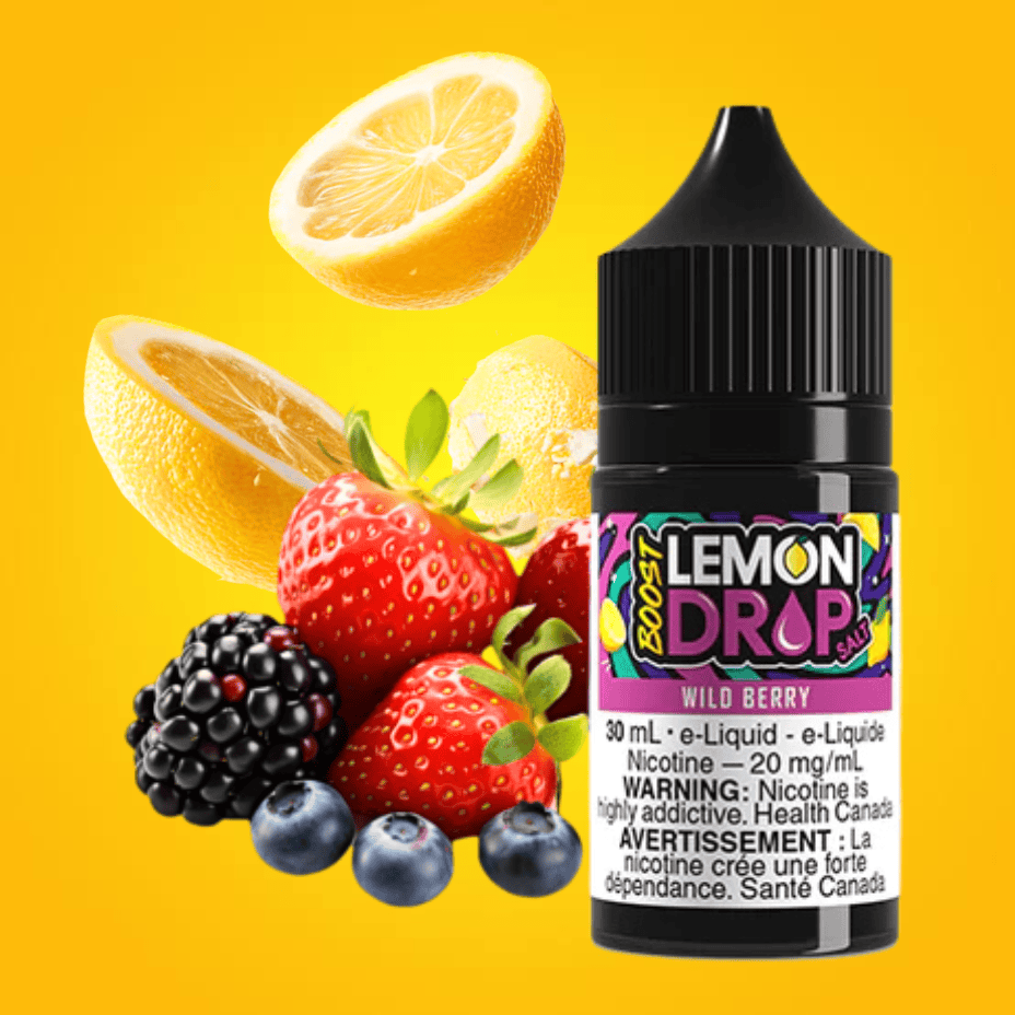 Lemon Drop Boost Salt Nic 30ml - Wild Berry 30mL / 20mg Winkler Vape SuperStore and Bong Shop Manitoba Canada