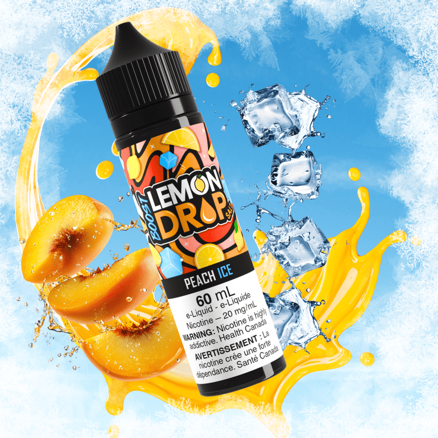 Lemon Drop Boost Salt Nic 60ml -Peach Ice Winkler Vape SuperStore and Bong Shop Manitoba Canada