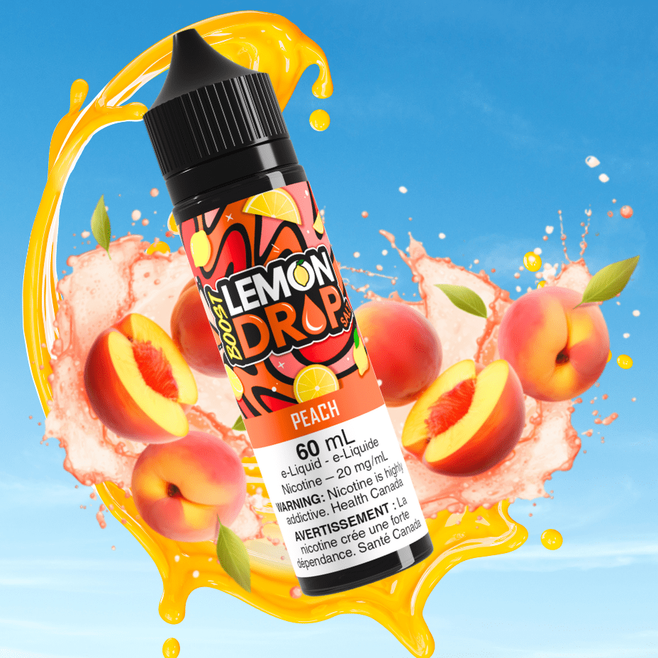 Lemon Drop Boost Salt Nic 60ml - Peach Winkler Vape SuperStore and Bong Shop Manitoba Canada