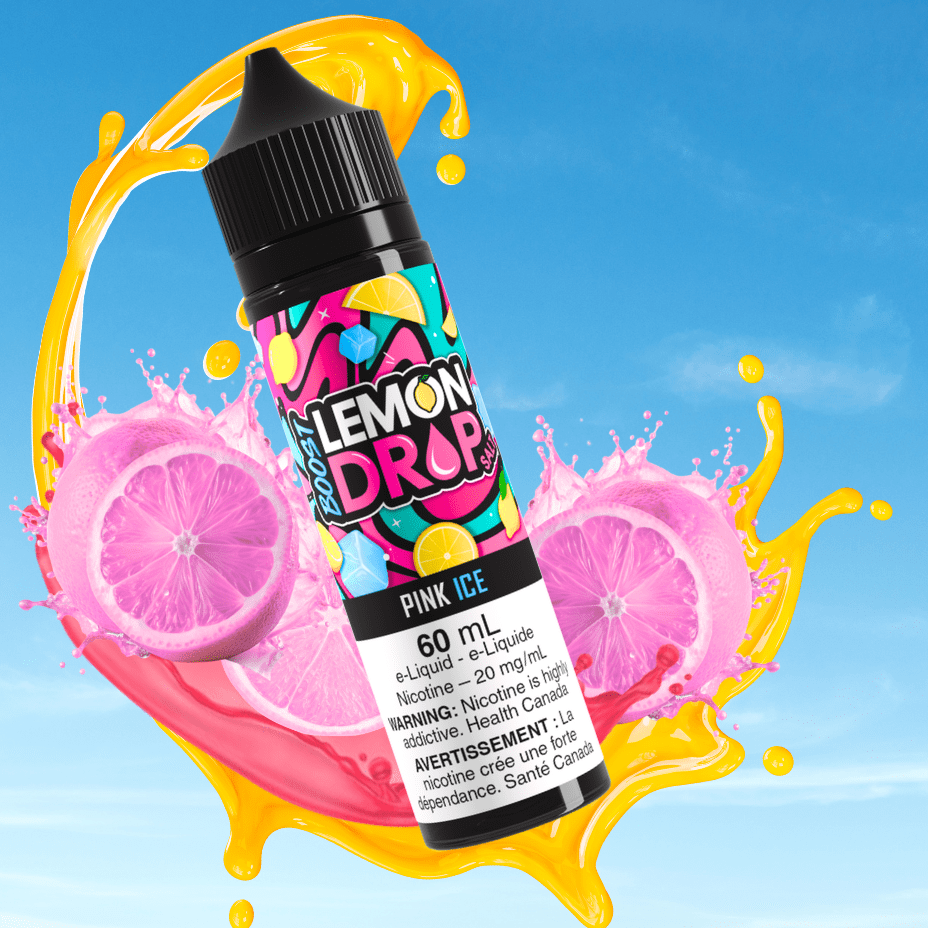 Lemon Drop Boost Salt Nic 60ml - Pink Winkler Vape SuperStore and Bong Shop Manitoba Canada