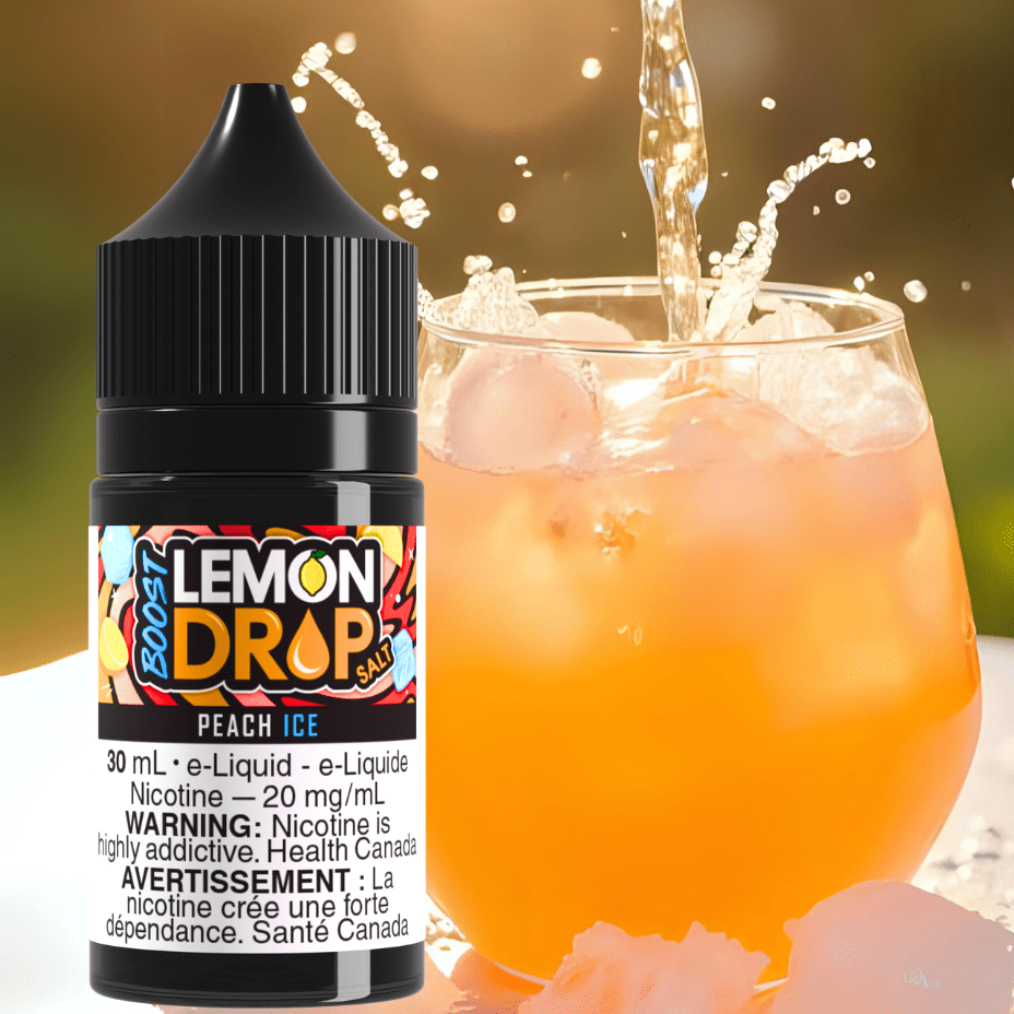 Lemon Drop Boost Salt - Peach Ice Winkler Vape SuperStore and Bong Shop Manitoba Canada