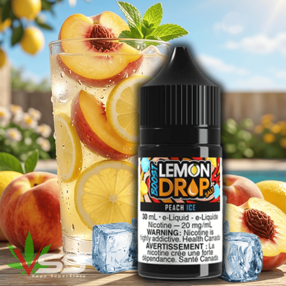 Lemon Drop Boost Salt - Peach Ice Winkler Vape SuperStore and Bong Shop Manitoba Canada