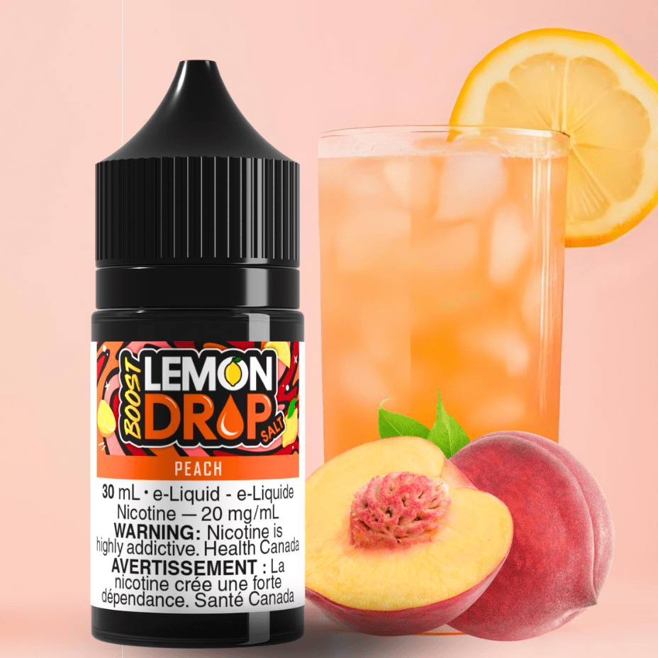 Lemon Drop Boost Salt - Peach Winkler Vape SuperStore and Bong Shop Manitoba Canada
