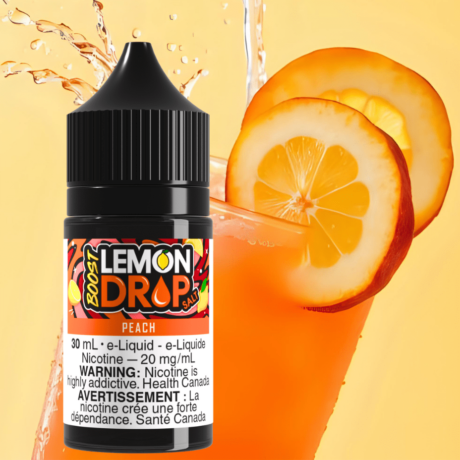 Lemon Drop Boost Salt - Peach Winkler Vape SuperStore and Bong Shop Manitoba Canada