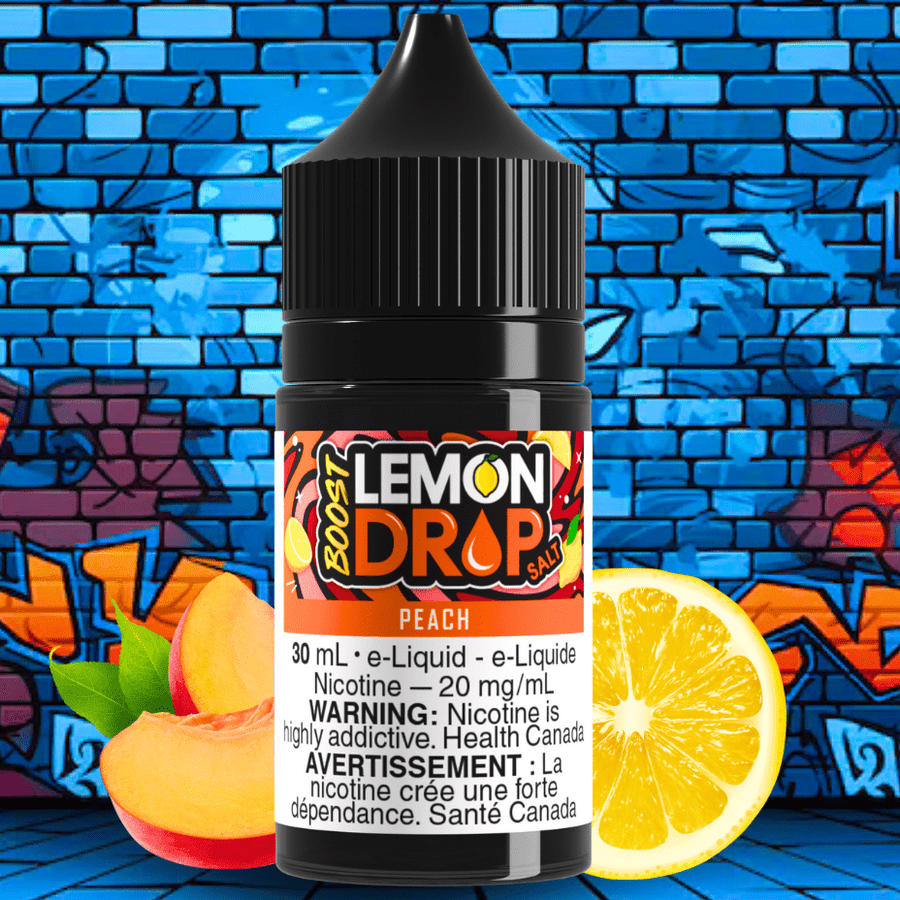 Lemon Drop Boost Salt - Peach Winkler Vape SuperStore and Bong Shop Manitoba Canada