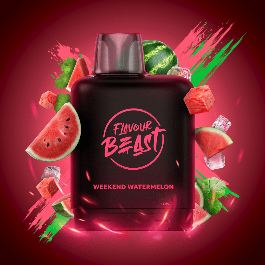 Level X Boost Flavour Beast 25k Pod-Weekend Watermelon 25000 Puffs / 20mg Winkler Vape SuperStore and Bong Shop Manitoba Canada
