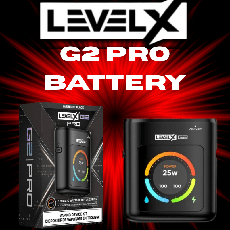 Level X Boost G2 Pro Battery-1000mAh Black Winkler Vape SuperStore and Bong Shop Manitoba Canada