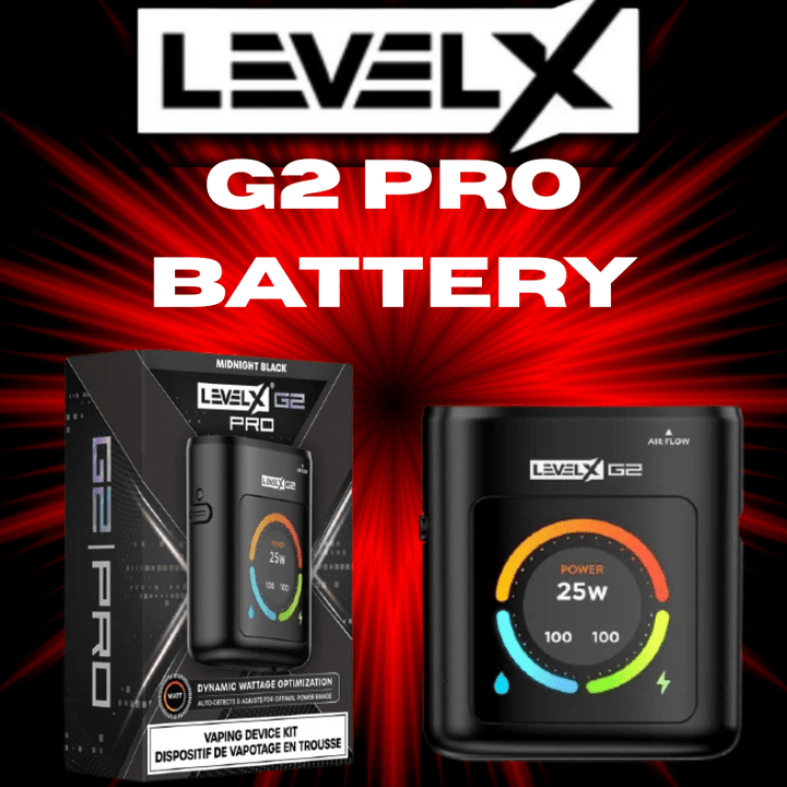 Level X Boost G2 Pro Battery-1000mAh Black Winkler Vape SuperStore and Bong Shop Manitoba Canada