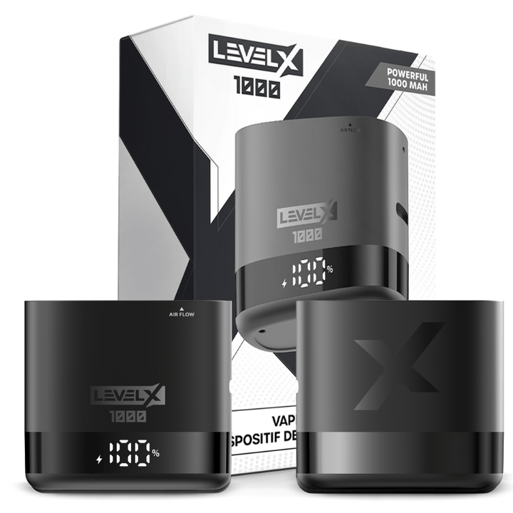Level X Closed Pod Systems 1000mAh / Metallic Black Level X Device Kit 1000 Level X Device Kit 1000-Level X Batteries in Manitoba