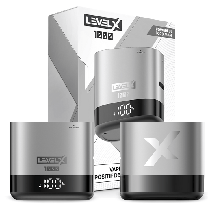 Level X Closed Pod Systems 1000mAh / Nexus Silver Level X Device Kit 1000 Level X Device Kit 1000-Level X Batteries in Manitoba