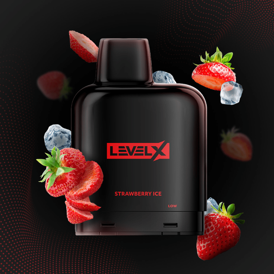 Level X Closed Pod Systems 7000 Puffs / 20mg Level X Essential Pod-Strawberry Ice Level X Essential Pod-Strawberry Ice-Winkler Vape SuperStore Manitoba, CA