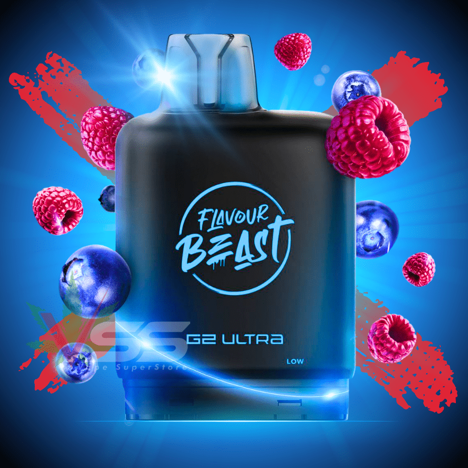 Level X G2 Ultra Flavour Beast Pod 50k-Bomb Blue Razz 50000 / 20mg Winkler Vape SuperStore and Bong Shop Manitoba Canada