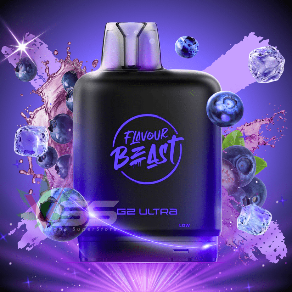 Level X G2 Ultra Flavour Beast Pod 50k-Chuggin' Blueberry Sparkle Iced 20mg / 50000 Winkler Vape SuperStore and Bong Shop Manitoba Canada