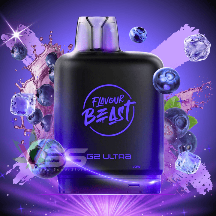 Level X G2 Ultra Flavour Beast Pod 50k-Chuggin' Blueberry Sparkle Iced 20mg / 50000 Winkler Vape SuperStore and Bong Shop Manitoba Canada