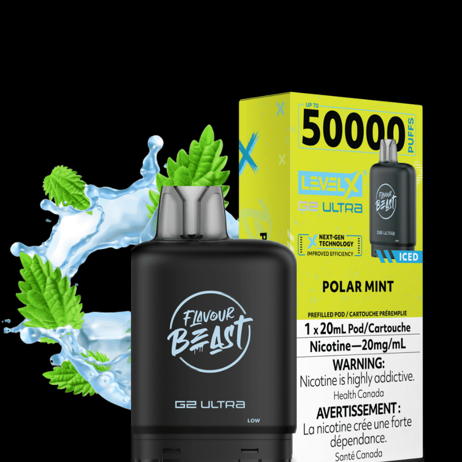 Level X G2 Ultra Flavour Beast Pod 50k-Polar Mint Iced Winkler Vape SuperStore and Bong Shop Manitoba Canada
