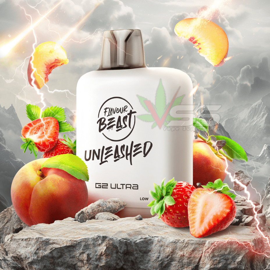 Level X Unleashed G2 Ultra Pod 50k - Strawberry Peach Winkler Vape SuperStore and Bong Shop Manitoba Canada