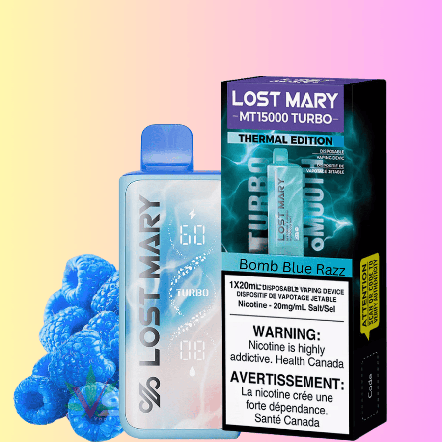 Lost Mary MT50K Turbo Disposable Vape-Bomb Blue Razz Winkler Vape SuperStore and Bong Shop Manitoba Canada