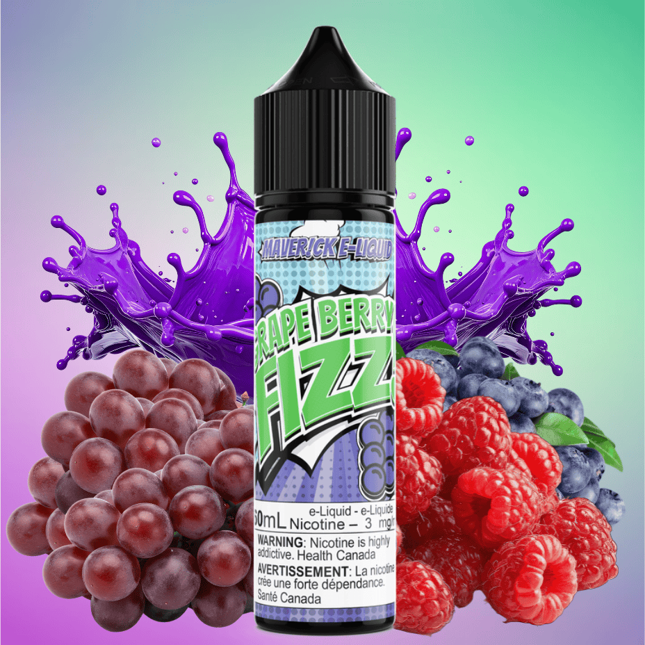 Maverick E-Liquid - Grape Berry Fizz 60ml / 3mg Winkler Vape SuperStore and Bong Shop Manitoba Canada