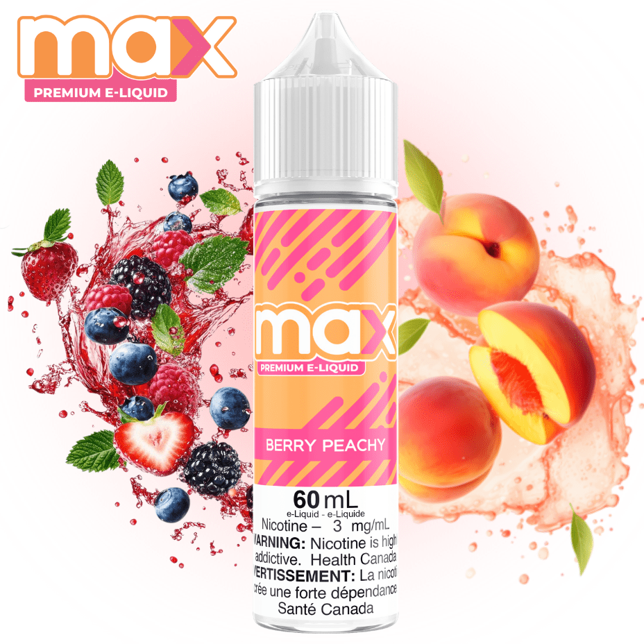 Max E-Liquid - Berry Peachy 3mg Winkler Vape SuperStore and Bong Shop Manitoba Canada