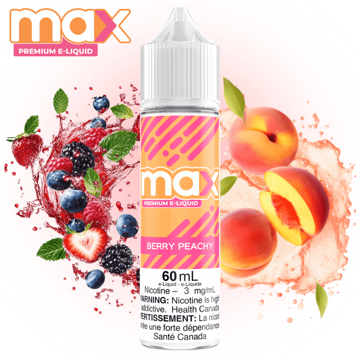 Max E-Liquid - Berry Peachy 3mg Winkler Vape SuperStore and Bong Shop Manitoba Canada