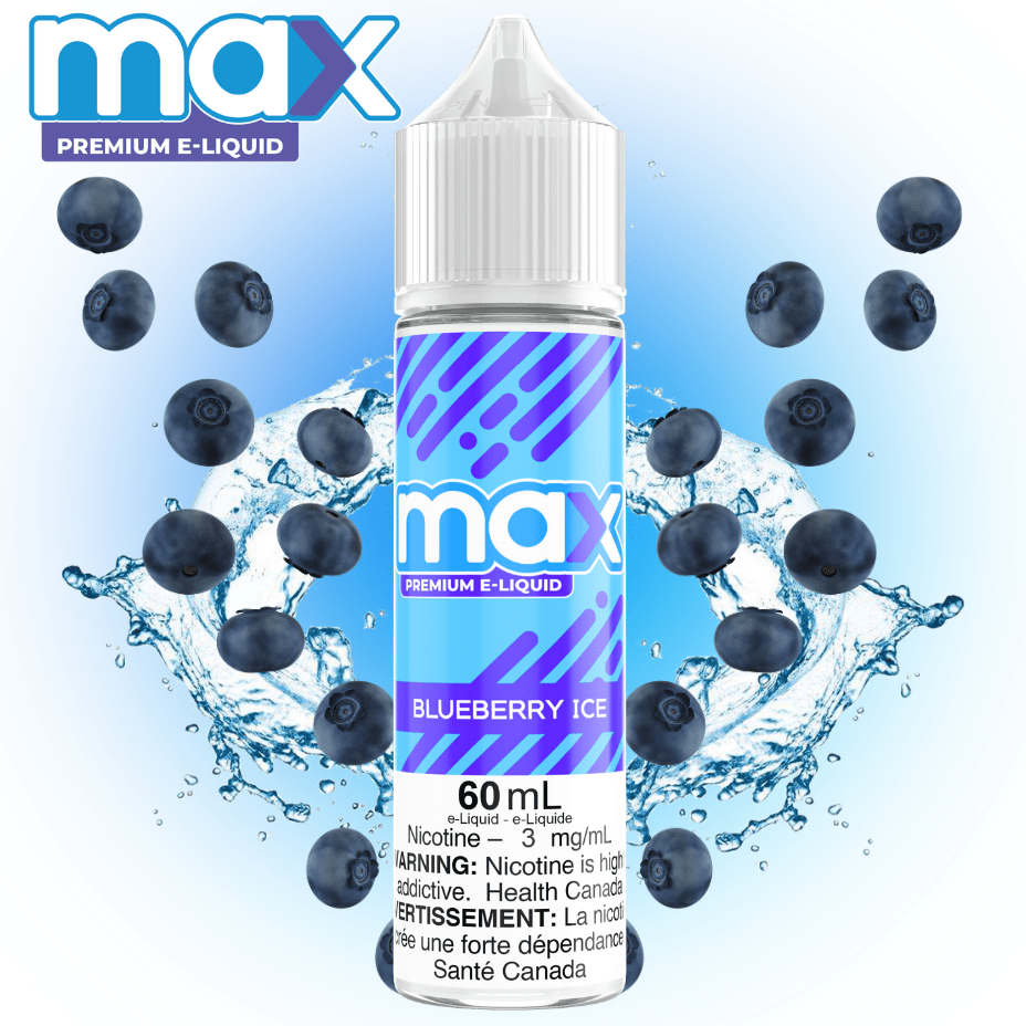 Max E-Liquid - Blueberry Ice 3mg Airdrie Vape SuperStore and Bong Shop Alberta Canada
