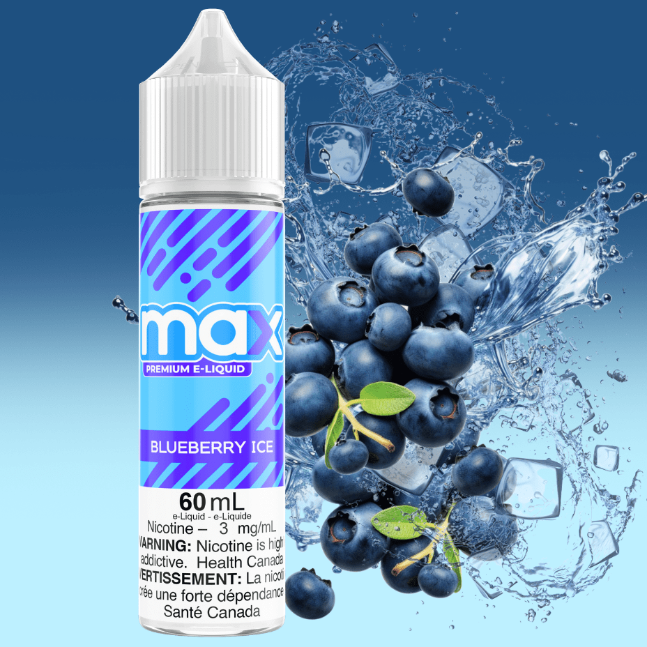 Max E-Liquid - Blueberry Ice Airdrie Vape SuperStore and Bong Shop Alberta Canada