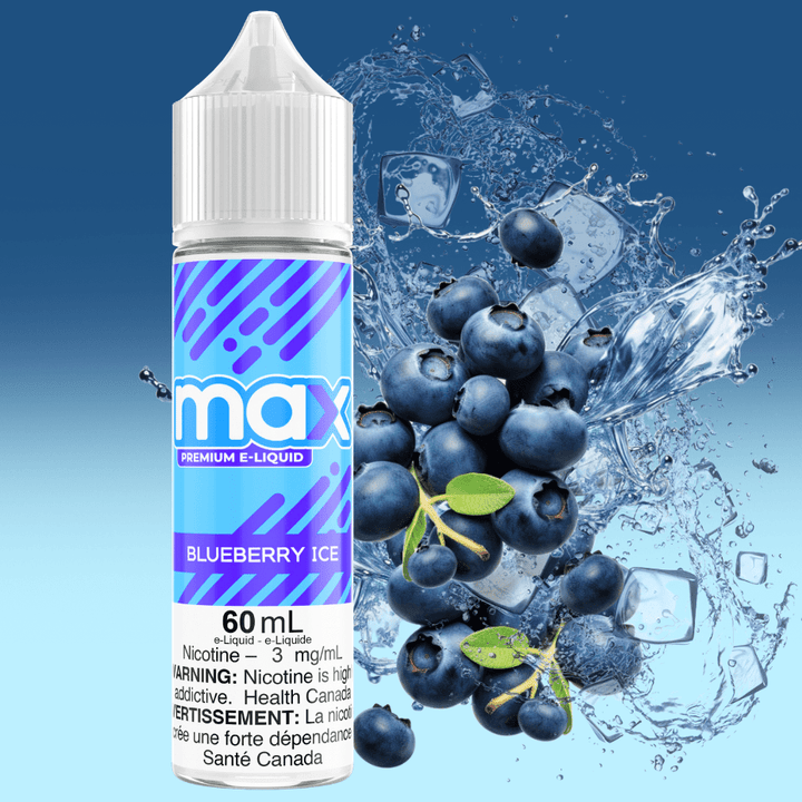 Max E-Liquid - Blueberry Ice Airdrie Vape SuperStore and Bong Shop Alberta Canada