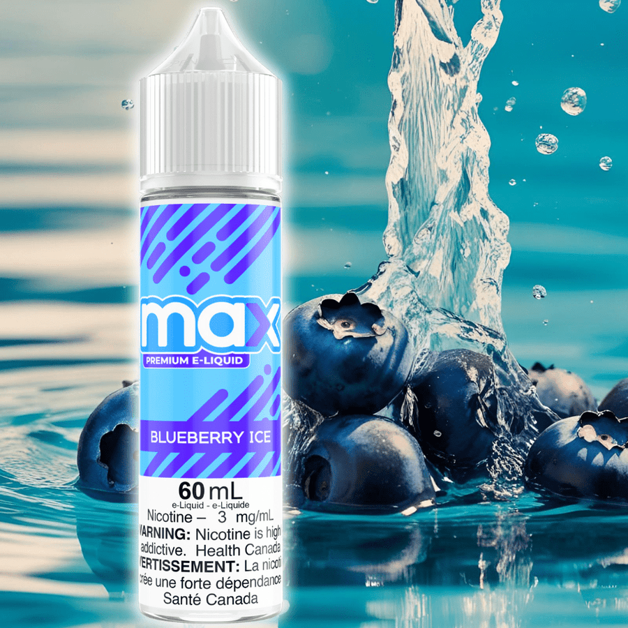 Max E-Liquid - Blueberry Ice Airdrie Vape SuperStore and Bong Shop Alberta Canada