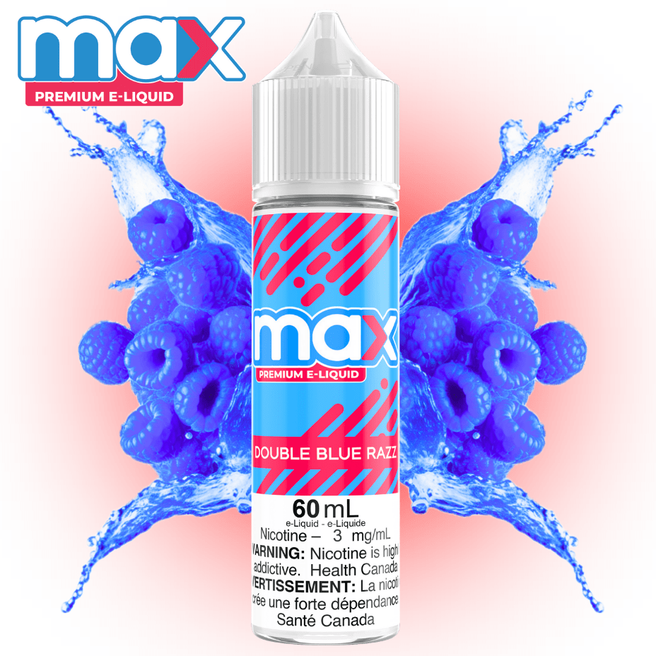 Max E-Liquid - Double Blue Razz 3mg Winkler Vape SuperStore and Bong Shop Manitoba Canada