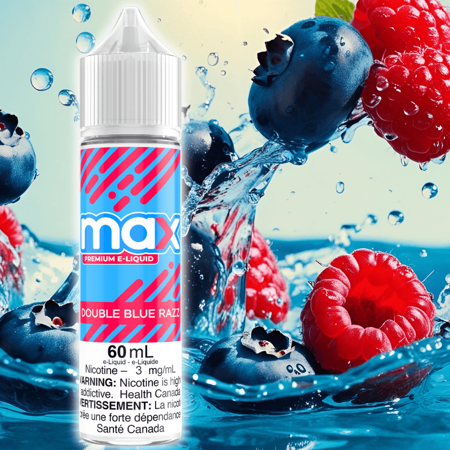 Max E-Liquid - Double Blue Razz Winkler Vape SuperStore and Bong Shop Manitoba Canada