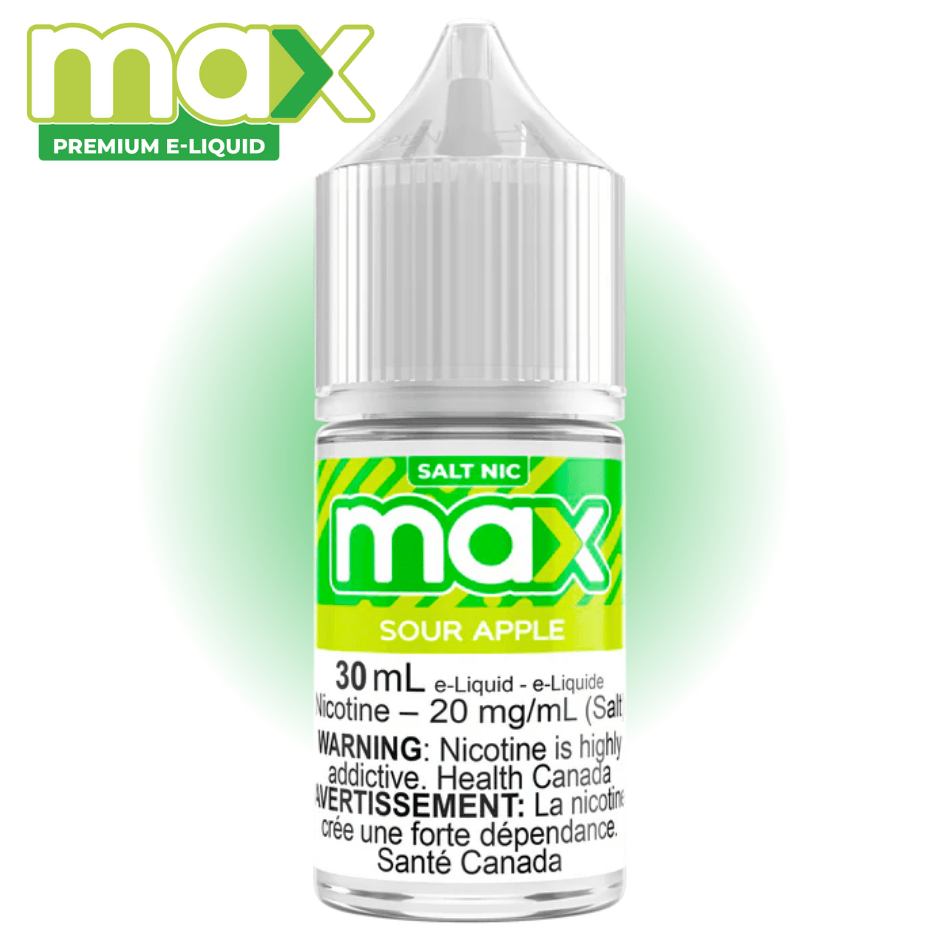 Max E-Liquid - Sour Apple Salt Winkler Vape SuperStore and Bong Shop Manitoba Canada