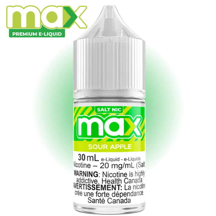 Max E-Liquid - Sour Apple Salt Winkler Vape SuperStore and Bong Shop Manitoba Canada