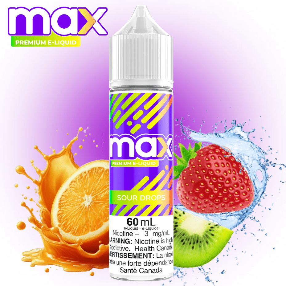 Max E-Liquid - Sour Drops 3mg Winkler Vape SuperStore and Bong Shop Manitoba Canada