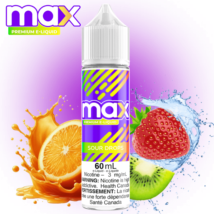 Max E-Liquid - Sour Drops 3mg Winkler Vape SuperStore and Bong Shop Manitoba Canada