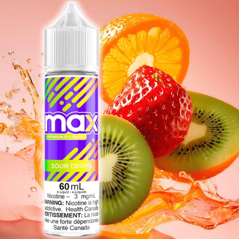 Max E-Liquid - Sour Drops Winkler Vape SuperStore and Bong Shop Manitoba Canada