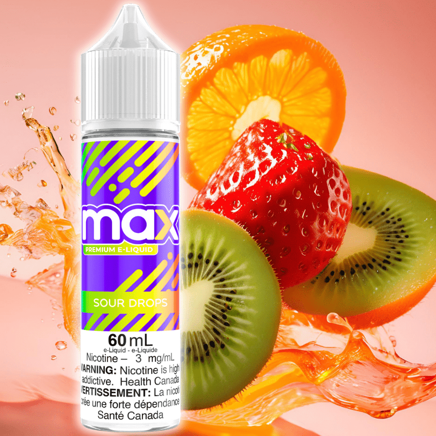 Max E-Liquid - Sour Drops Winkler Vape SuperStore and Bong Shop Manitoba Canada