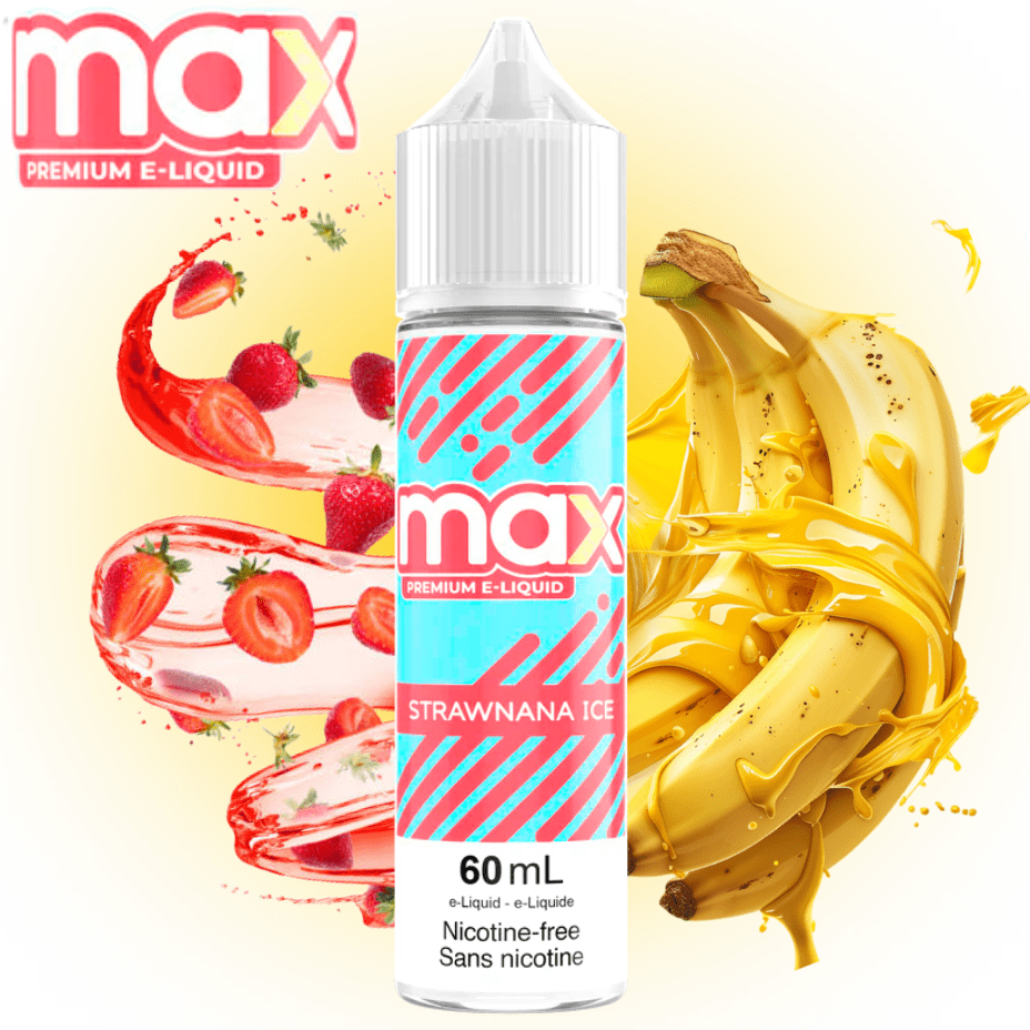 Max E-Liquid - Strawnana Ice 3mg Winkler Vape SuperStore and Bong Shop Manitoba Canada