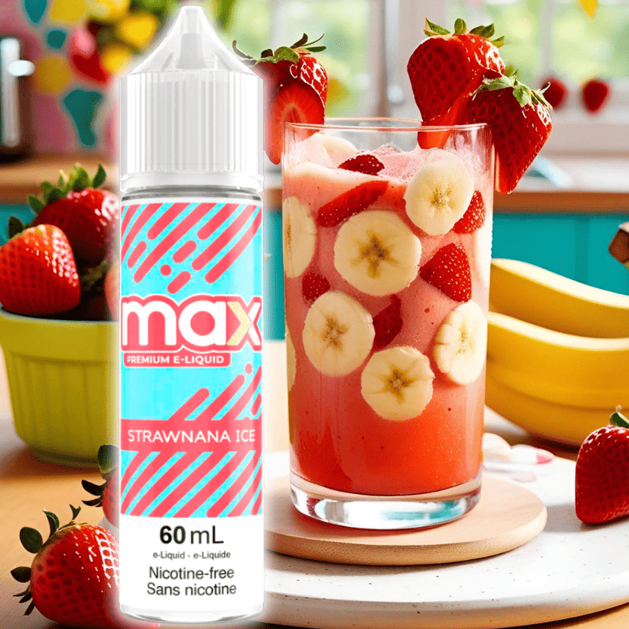 Max E-Liquid - Strawnana Ice Winkler Vape SuperStore and Bong Shop Manitoba Canada