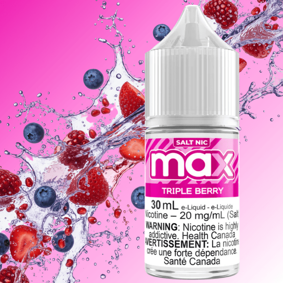 Max E-Liquid - Triple Berry Salt 30mL / 12mg Winkler Vape SuperStore and Bong Shop Manitoba Canada