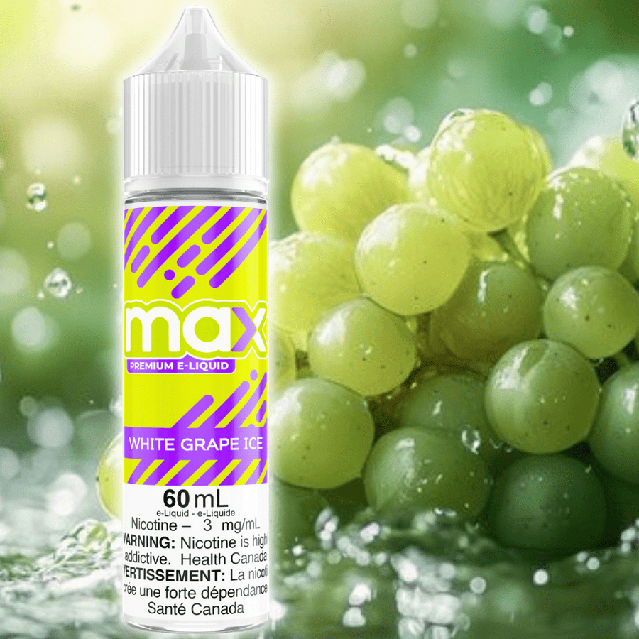 Max E-Liquid - White Grape Ice Airdrie Vape SuperStore and Bong Shop Alberta Canada