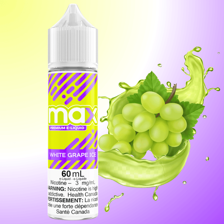 Max E-Liquid - White Grape Ice Airdrie Vape SuperStore and Bong Shop Alberta Canada