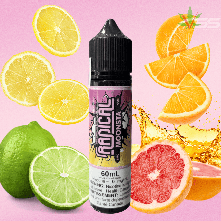 Moonsta by Radical E-liquid-60ml 60mL / 3mg Winkler Vape SuperStore and Bong Shop Manitoba Canada