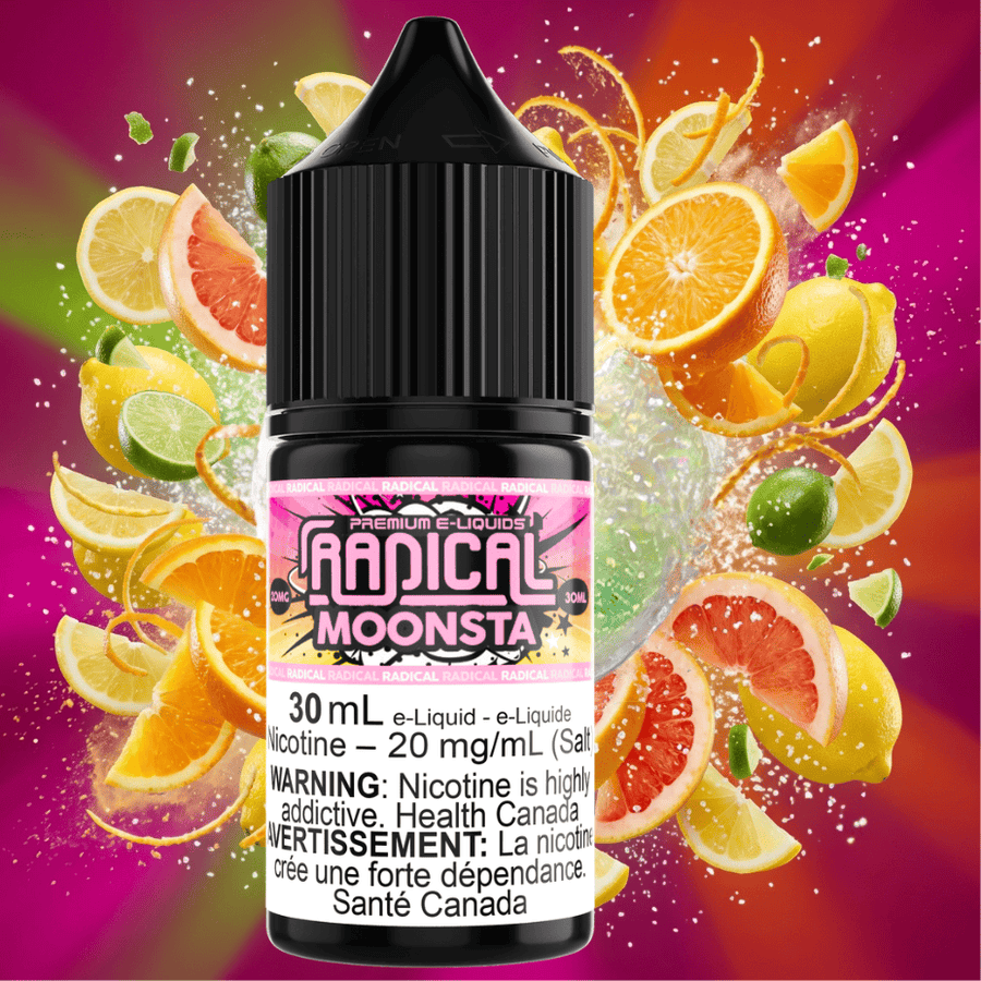Moonsta Salt Nic by Radical E-liquid 30mL / 12mg Winkler Vape SuperStore and Bong Shop Manitoba Canada