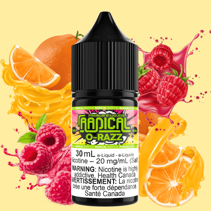 O-Razz Salt Nic by Radical E-liquid 30mL / 12mg Winkler Vape SuperStore and Bong Shop Manitoba Canada