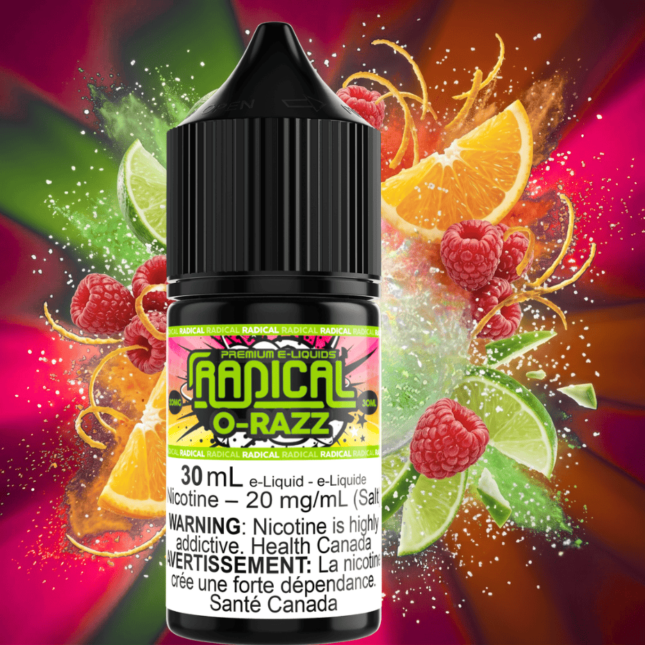 O-Razz Salt Nic by Radical E-liquid 30mL / 12mg Winkler Vape SuperStore and Bong Shop Manitoba Canada