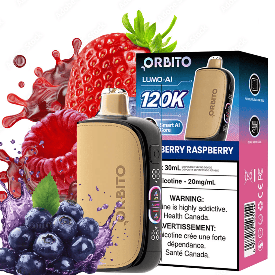 Orbito Lumo-AI 120K Disposable Vape-Blueberry Raspberry 120000 / 20mg Winkler Vape SuperStore and Bong Shop Manitoba Canada