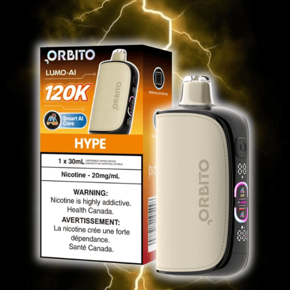 Orbito Lumo-AI 120K Disposable Vape-Hype 120000 Puffs / 20mg Winkler Vape SuperStore and Bong Shop Manitoba Canada